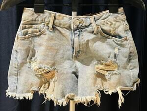 Project Indigo Distressed Jean Shorts Junior size 3